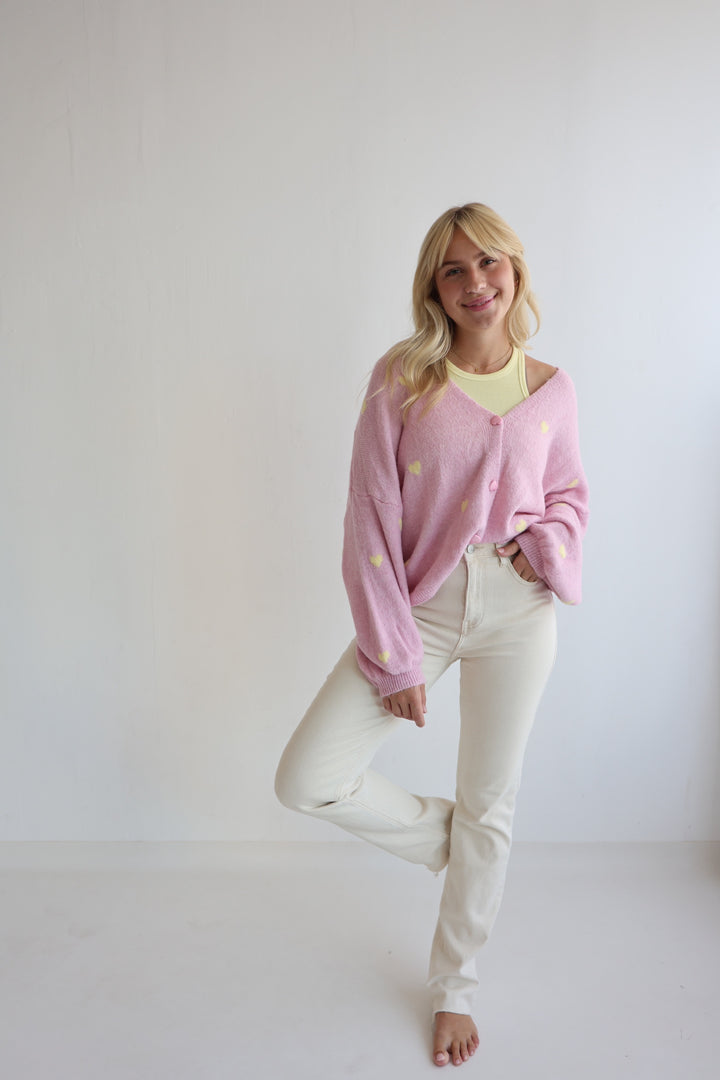 Cardigan Love Hearts