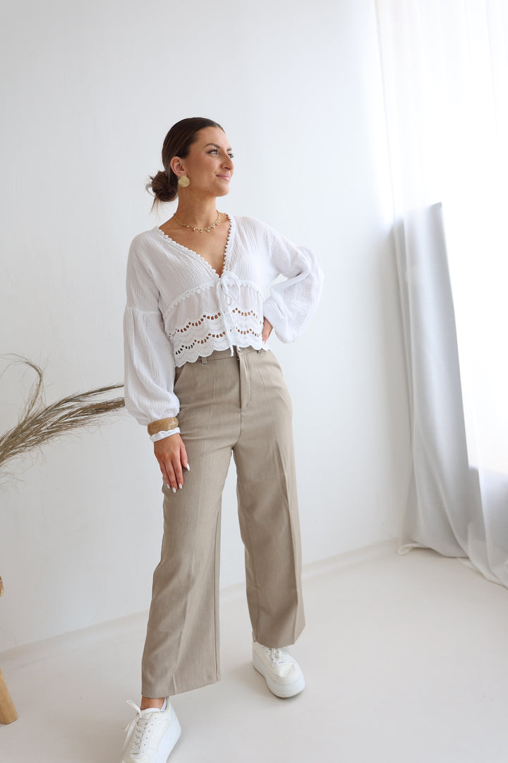 Musselinbluse Sweet Ruffles