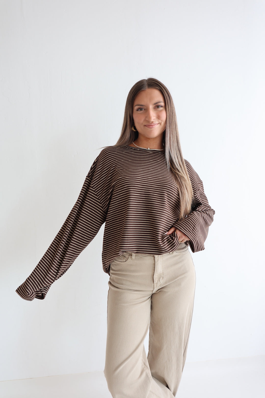 Gestreiftes Longsleeve Striped Soul
