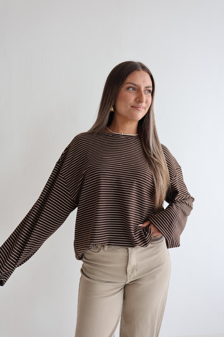 Gestreiftes Longsleeve Striped Soul