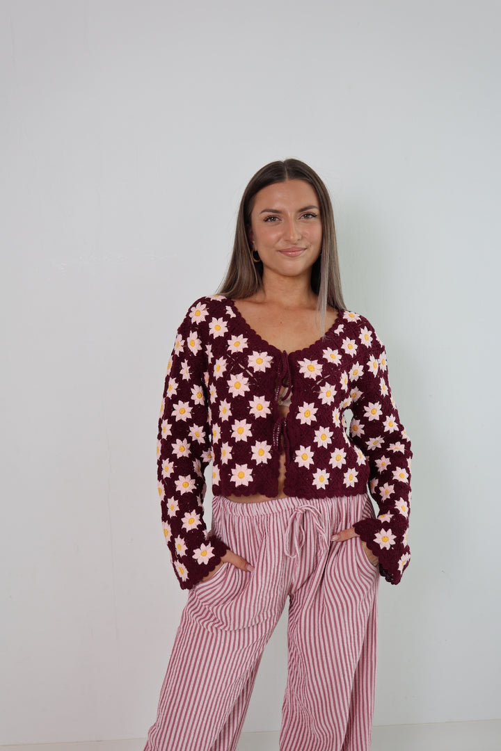 Häkelcardigan Amber Garden