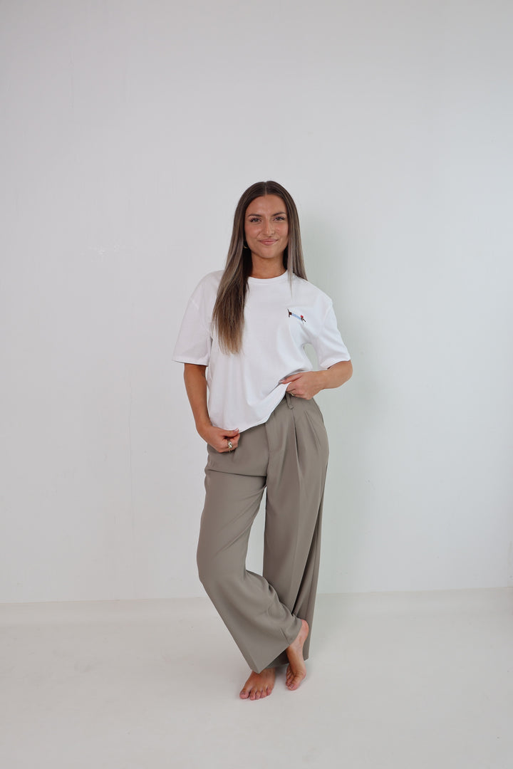 Bundfaltenhose mit Gürtel Anna (23091)