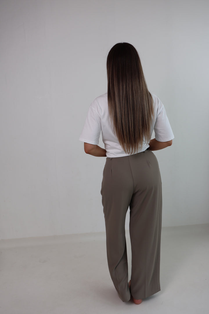 Bundfaltenhose mit Gürtel Anna (23091)