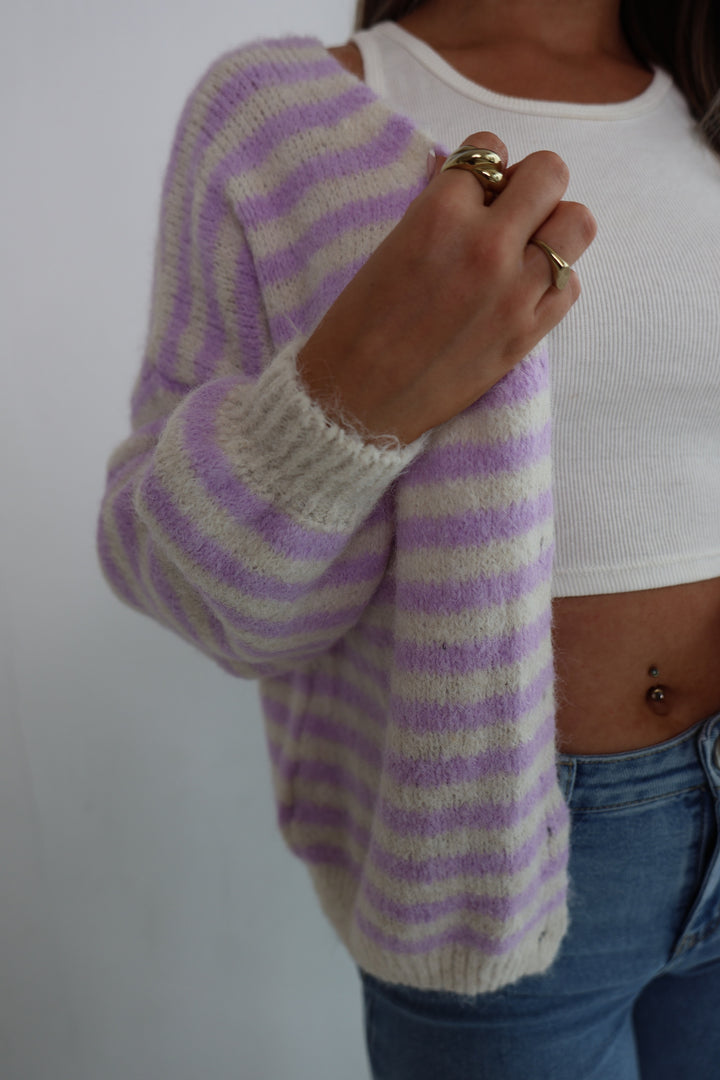 Gestreifter Cardigan Cosima