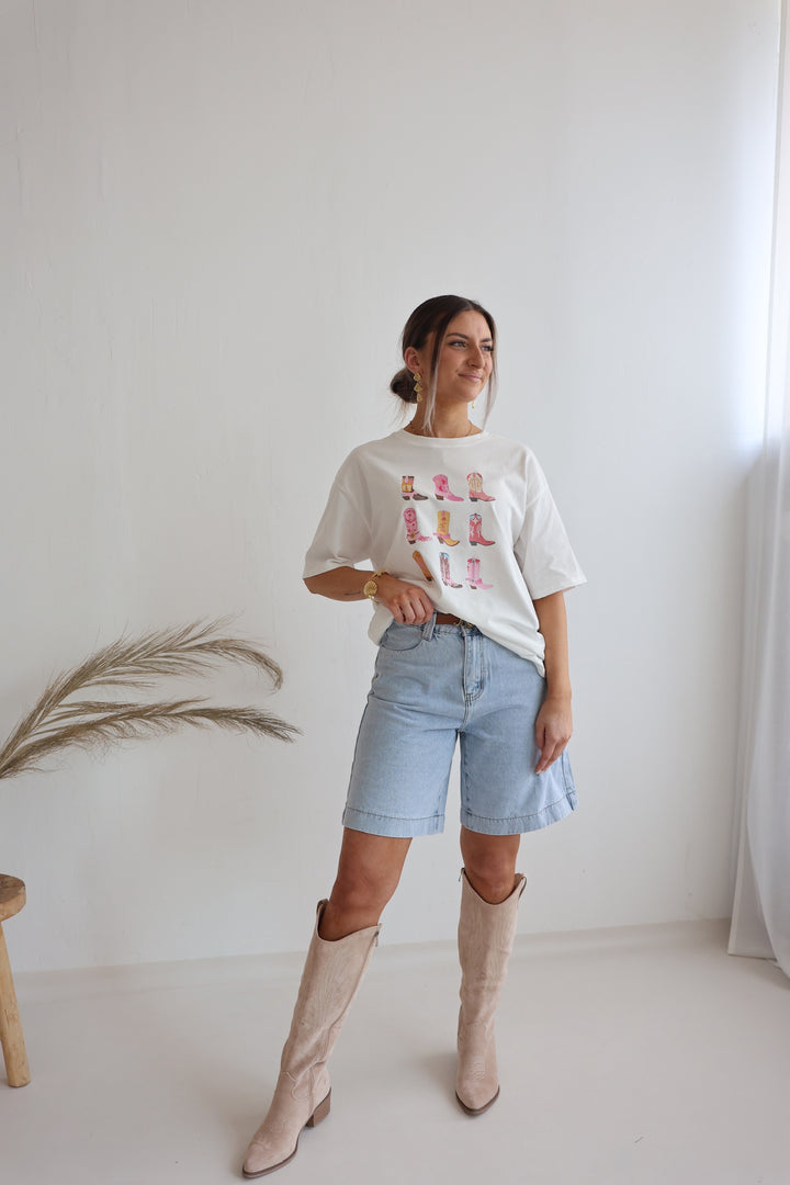 Long Jeans Shorts Wide Leg (037497)