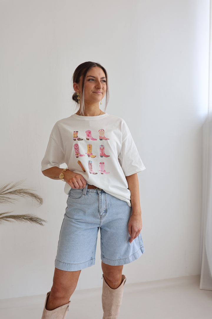 Long Jeans Shorts Wide Leg (037497)