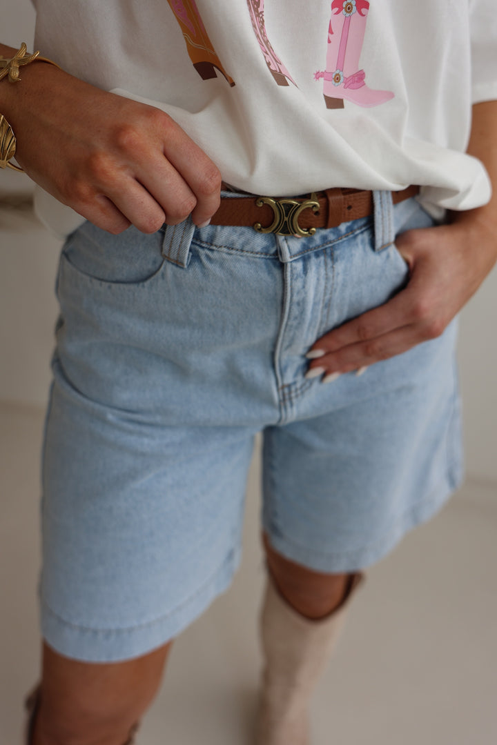 Long Jeans Shorts Wide Leg (037497)