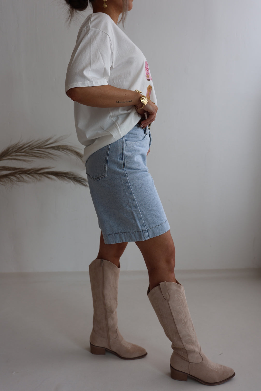 Long Jeans Shorts Wide Leg (037497)