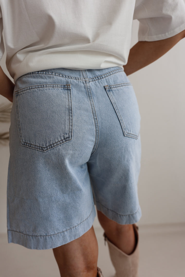 Long Jeans Shorts Wide Leg (037497)