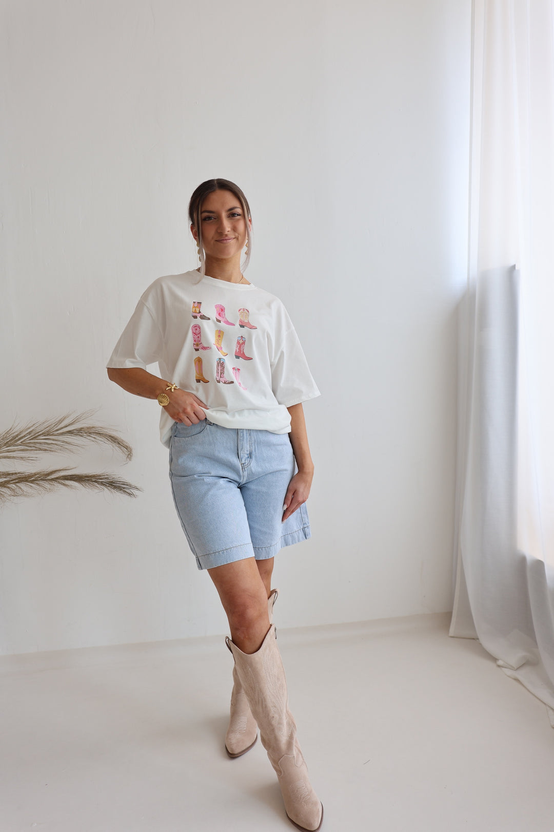 Long Jeans Shorts Wide Leg (037497)