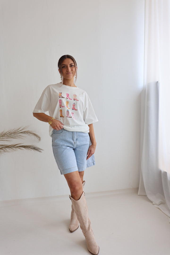 Long Jeans Shorts Wide Leg (037497)