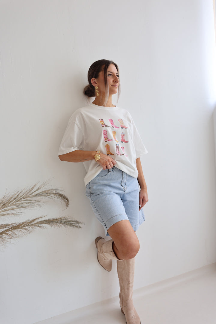 Long Jeans Shorts Wide Leg (037497)