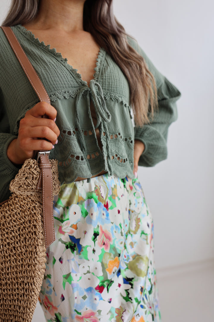 Musselinbluse Sweet Ruffles
