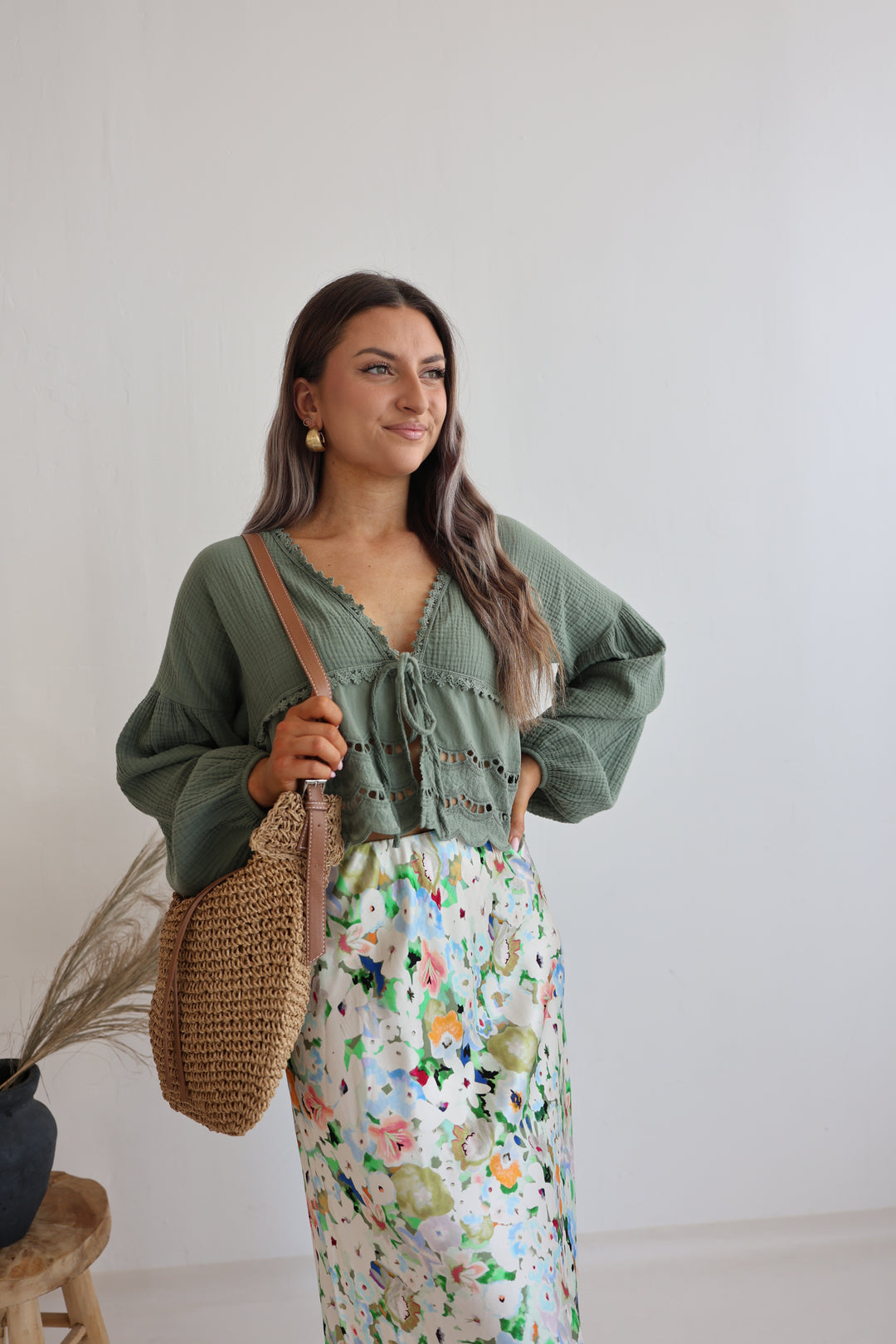 Musselinbluse Sweet Ruffles