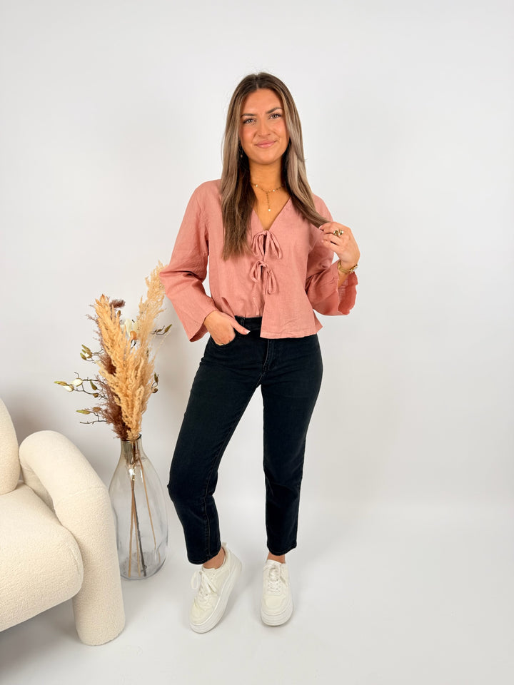 Schwarze Mom Jeans Evelyn (1637)