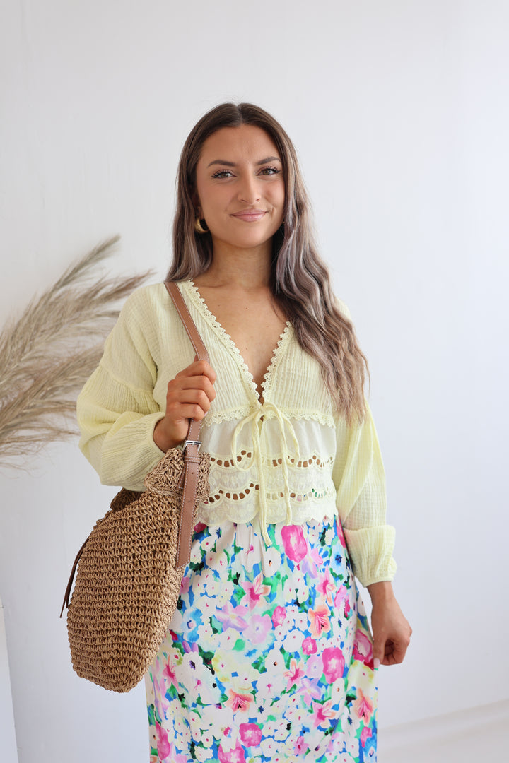 Musselinbluse Sweet Ruffles
