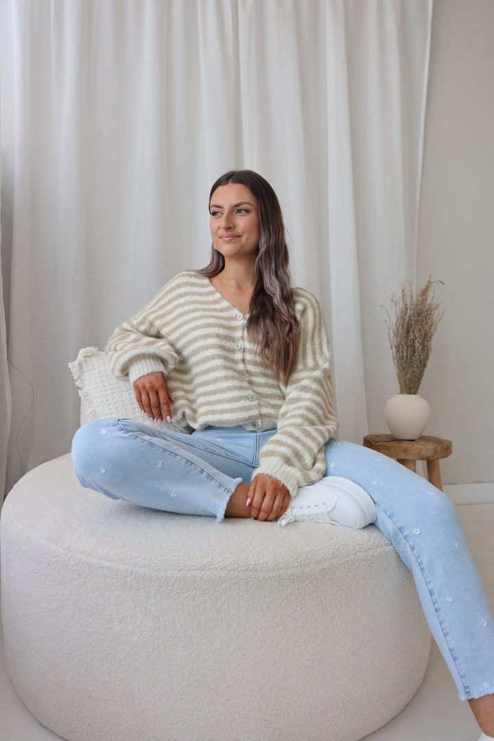 Gestreifter Cardigan Cosima