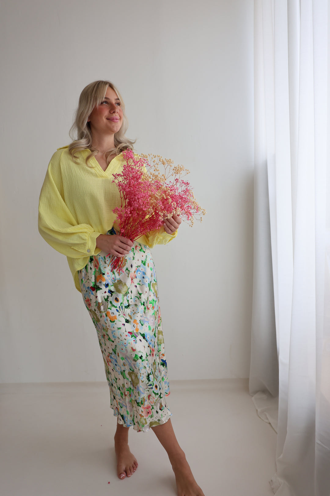 Schlupfbluse aus Musselin Chloe