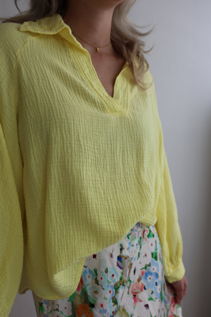Schlupfbluse aus Musselin Chloe