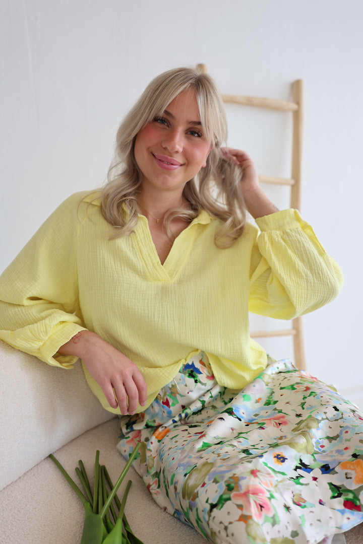 Schlupfbluse aus Musselin Chloe