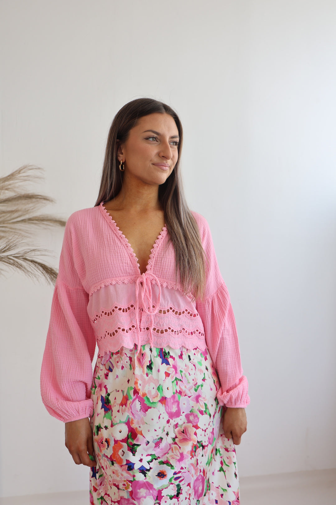 Musselinbluse Sweet Ruffles