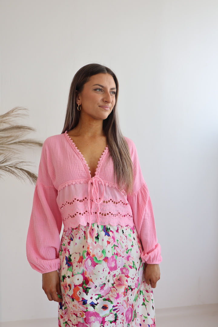 Musselinbluse Sweet Ruffles