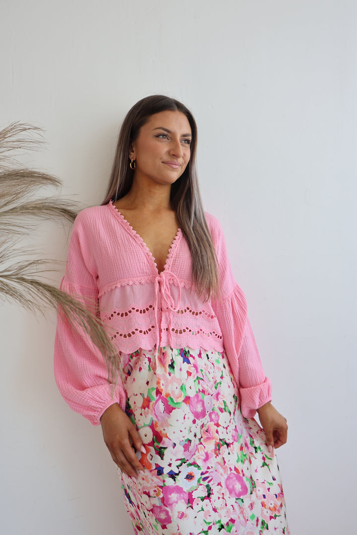 Musselinbluse Sweet Ruffles