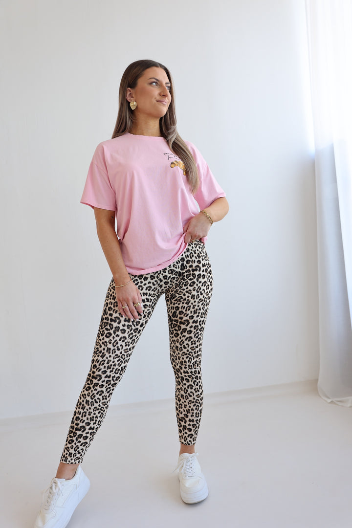 Leggings mit Leoprint aus Viskose Bibi