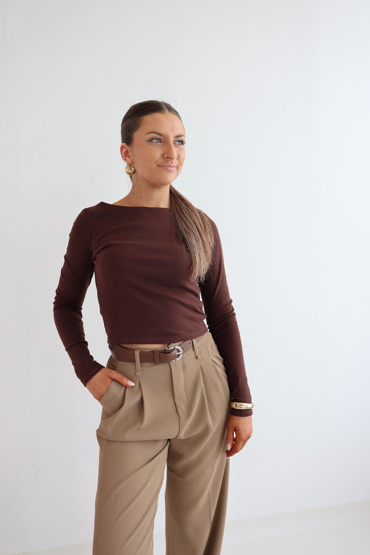 Bundfaltenhose mit Gürtel Anna (23091)