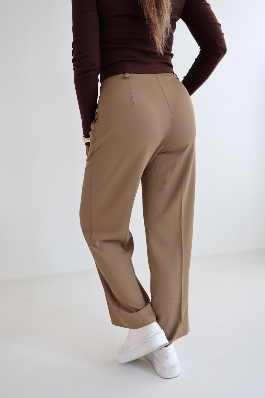 Bundfaltenhose mit Gürtel Anna (23091)