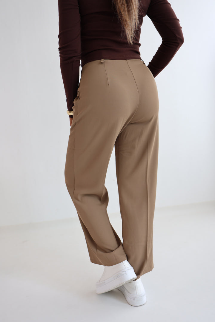 Bundfaltenhose mit Gürtel Anna (23091)