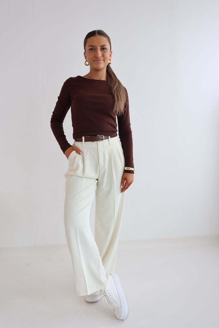 Bundfaltenhose mit Gürtel Anna (23091)