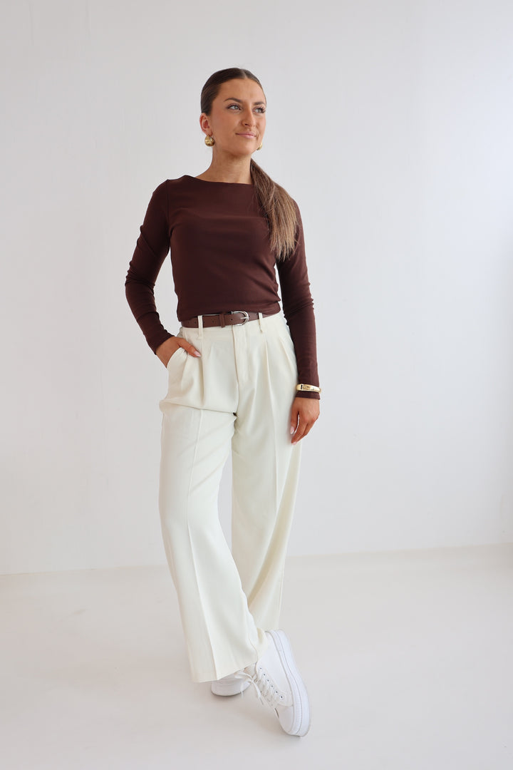 Bundfaltenhose mit Gürtel Anna (23091)