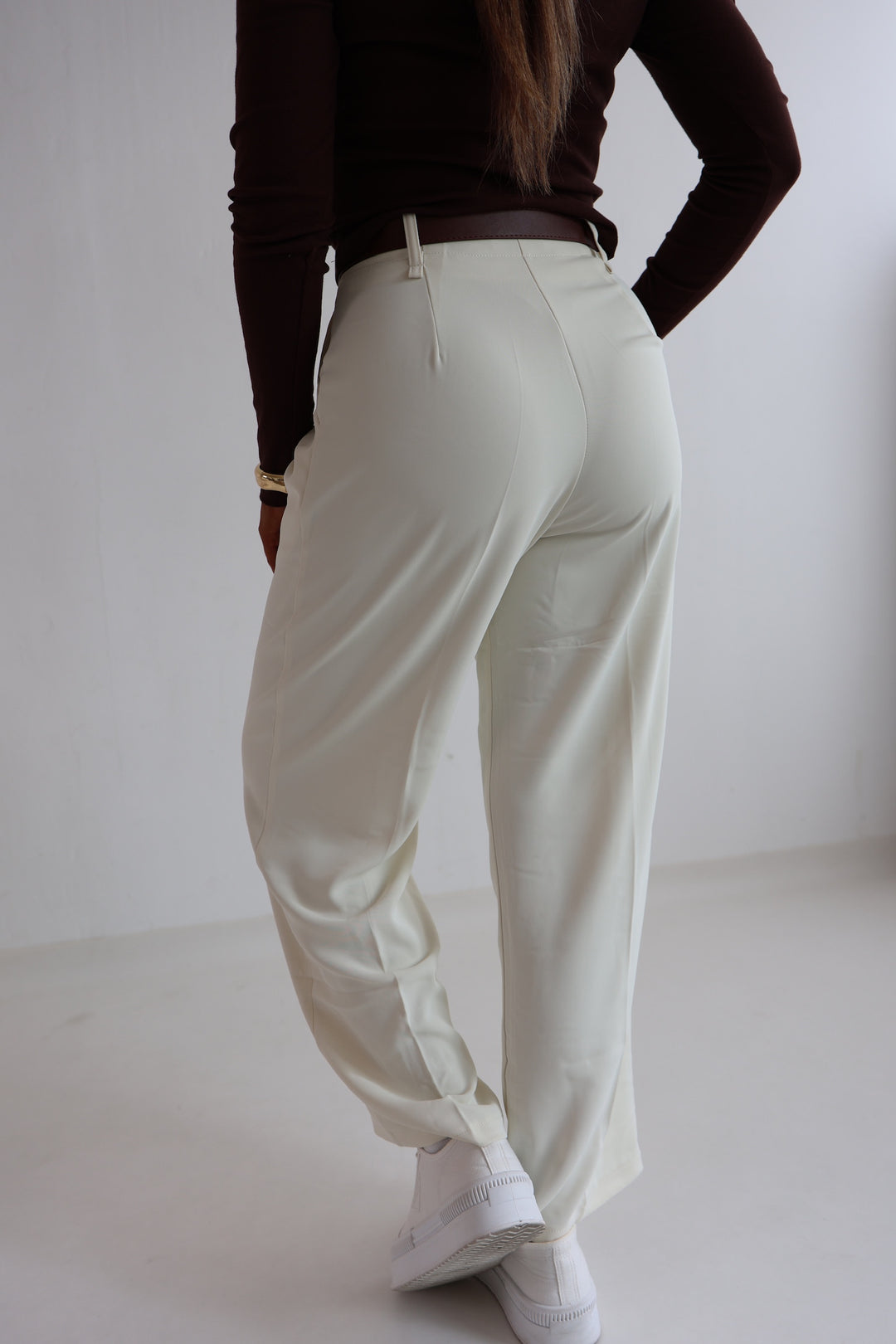 Bundfaltenhose mit Gürtel Anna (23091)