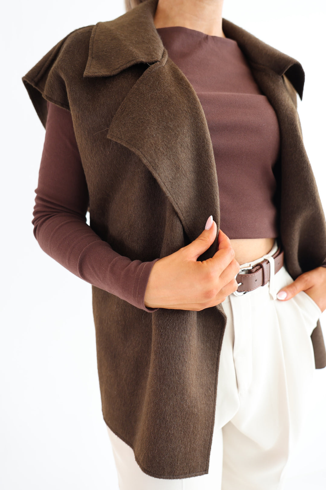 Oversize Weste mit Raffung Divine