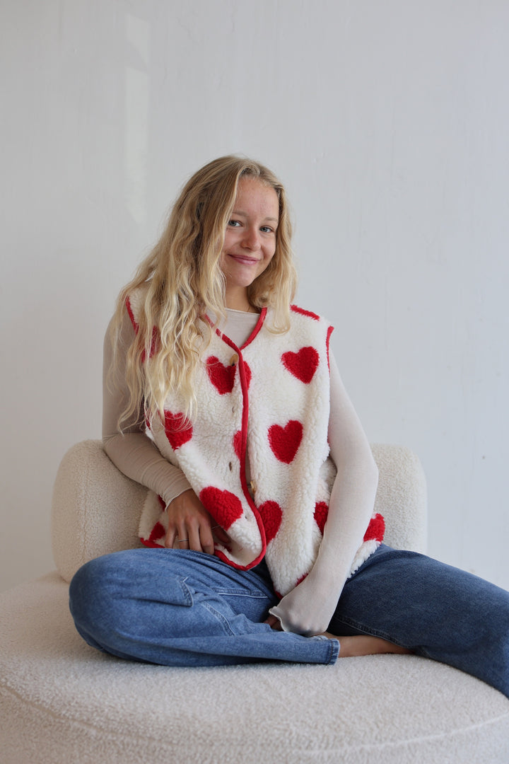 Teddyweste Valentines Heart