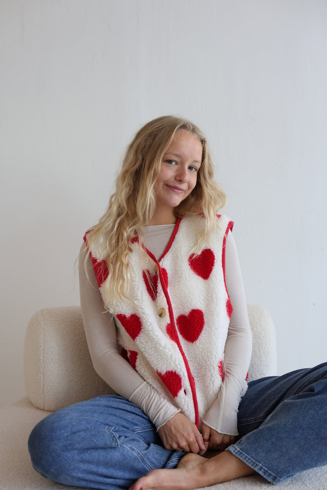 Teddyweste Valentines Heart