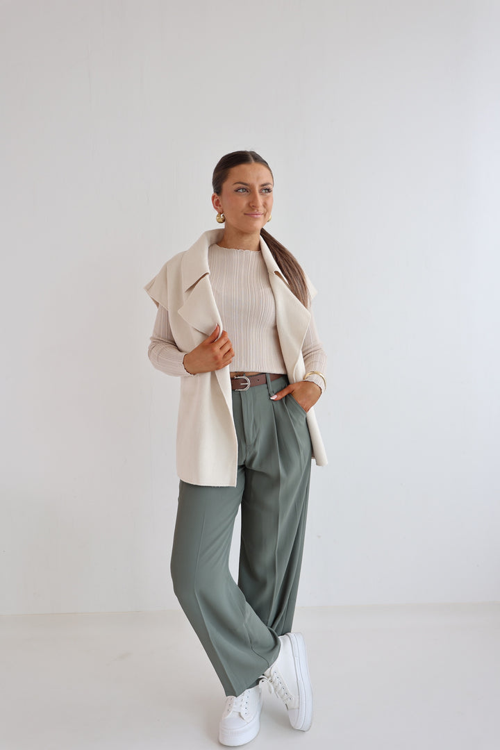 Oversize Weste mit Raffung Divine