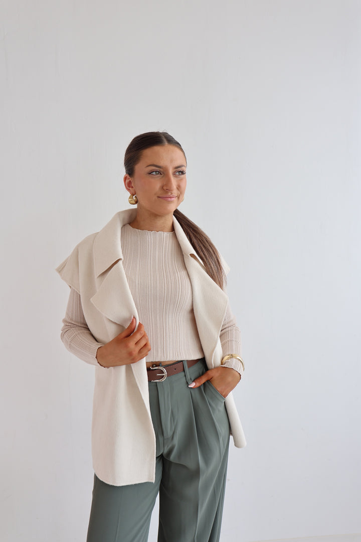 Oversize Weste mit Raffung Divine