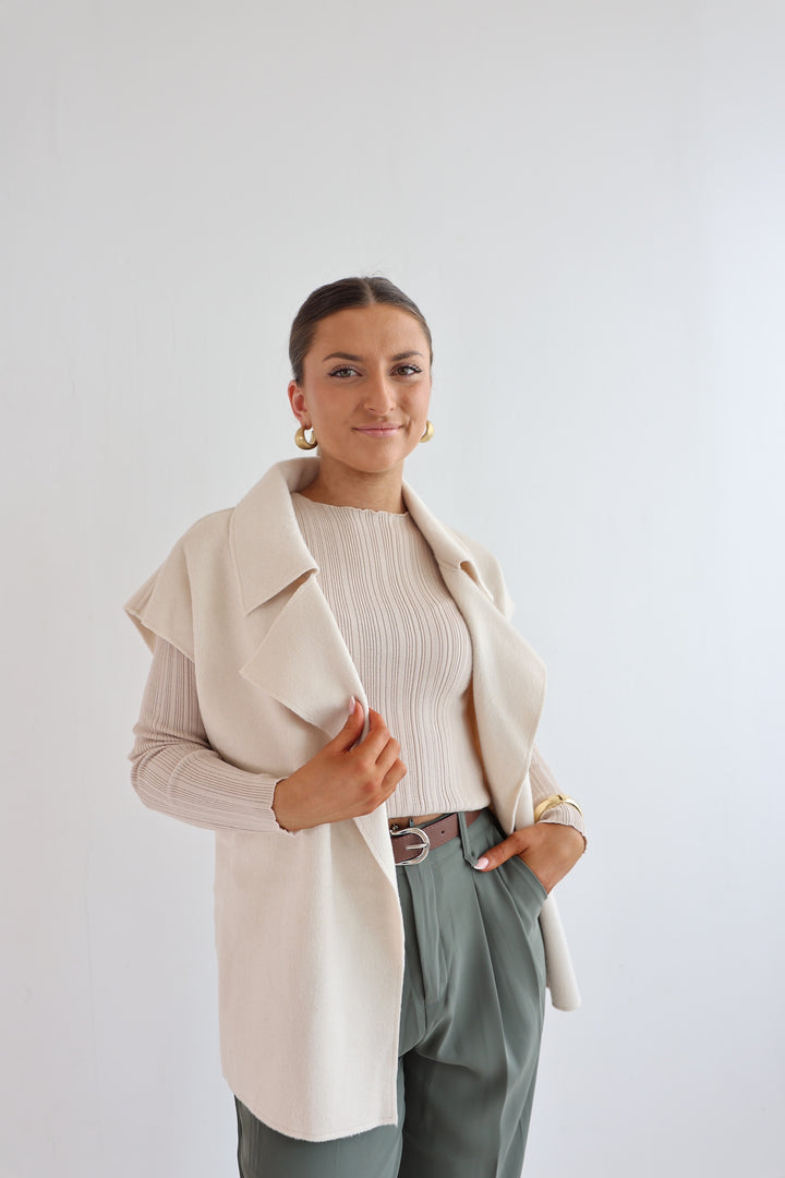 Oversize Weste mit Raffung Divine