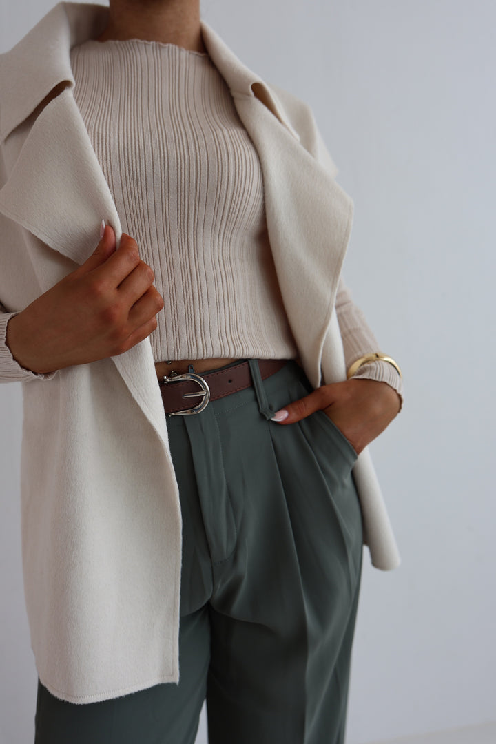 Oversize Weste mit Raffung Divine