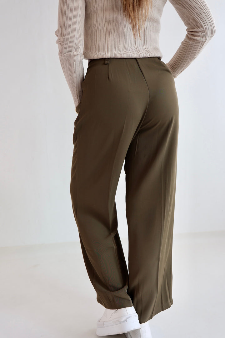 Bundfaltenhose mit Gürtel Anna (23091)