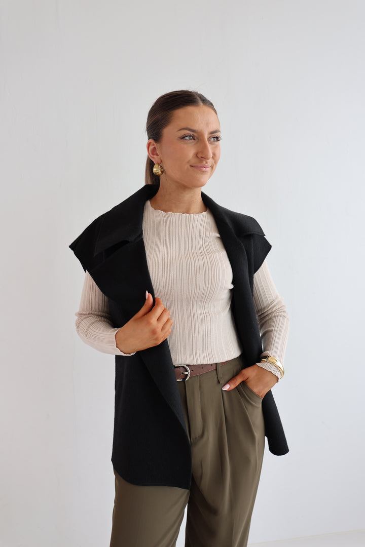 Oversize Weste mit Raffung Divine