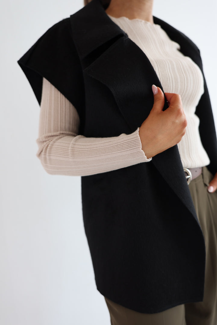 Oversize Weste mit Raffung Divine
