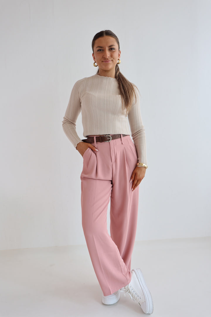 Bundfaltenhose mit Gürtel Anna (23091)