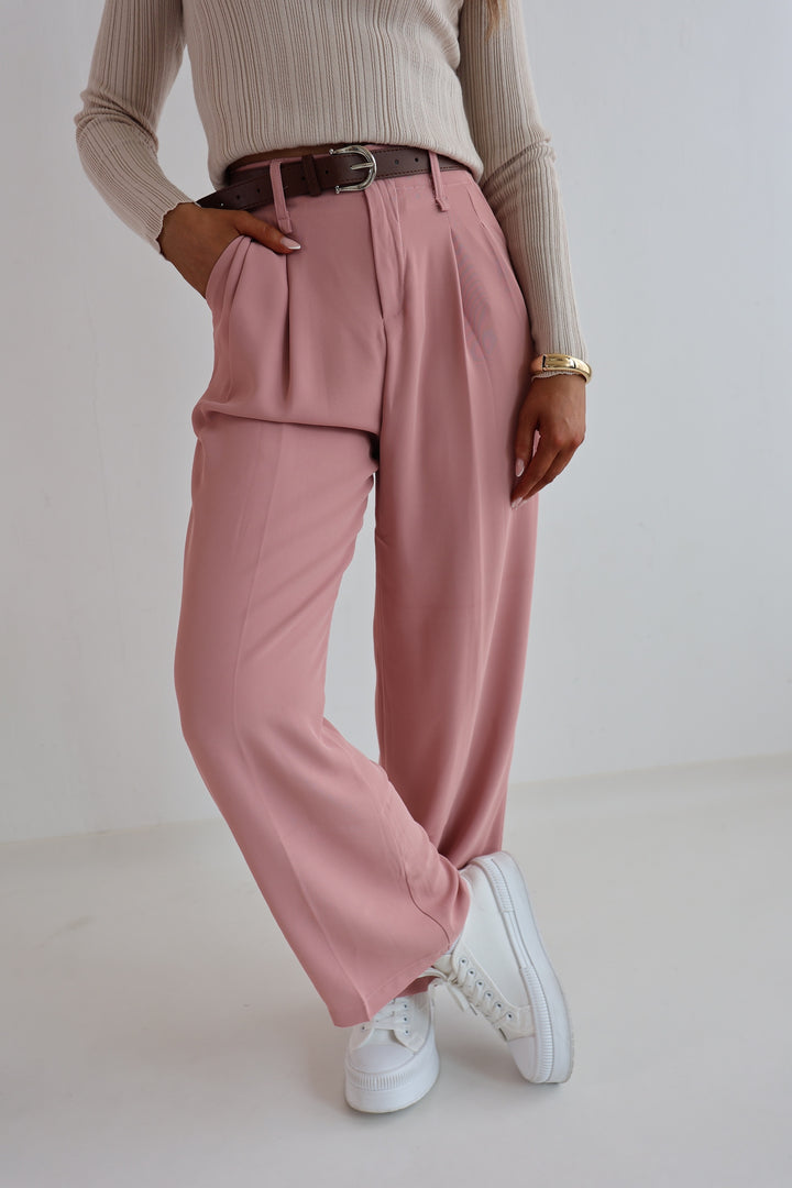 Bundfaltenhose mit Gürtel Anna (23091)