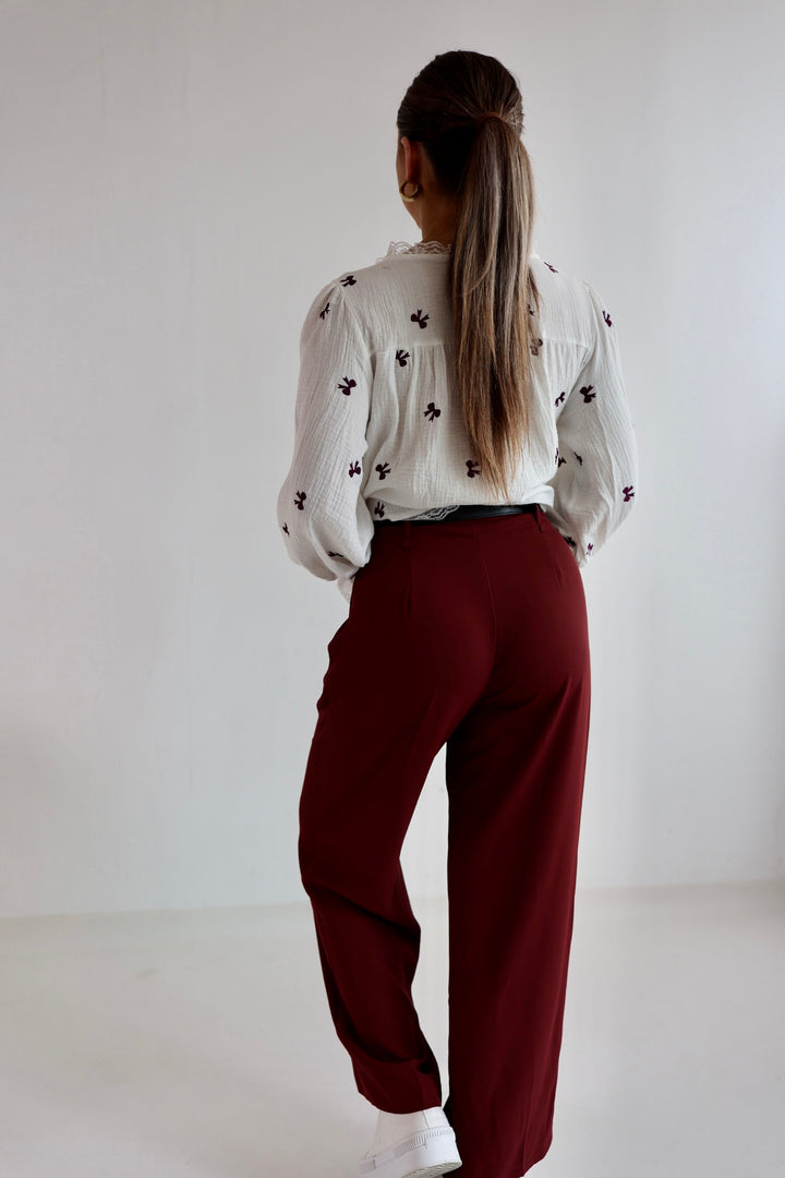 Bundfaltenhose mit Gürtel Anna (23091)