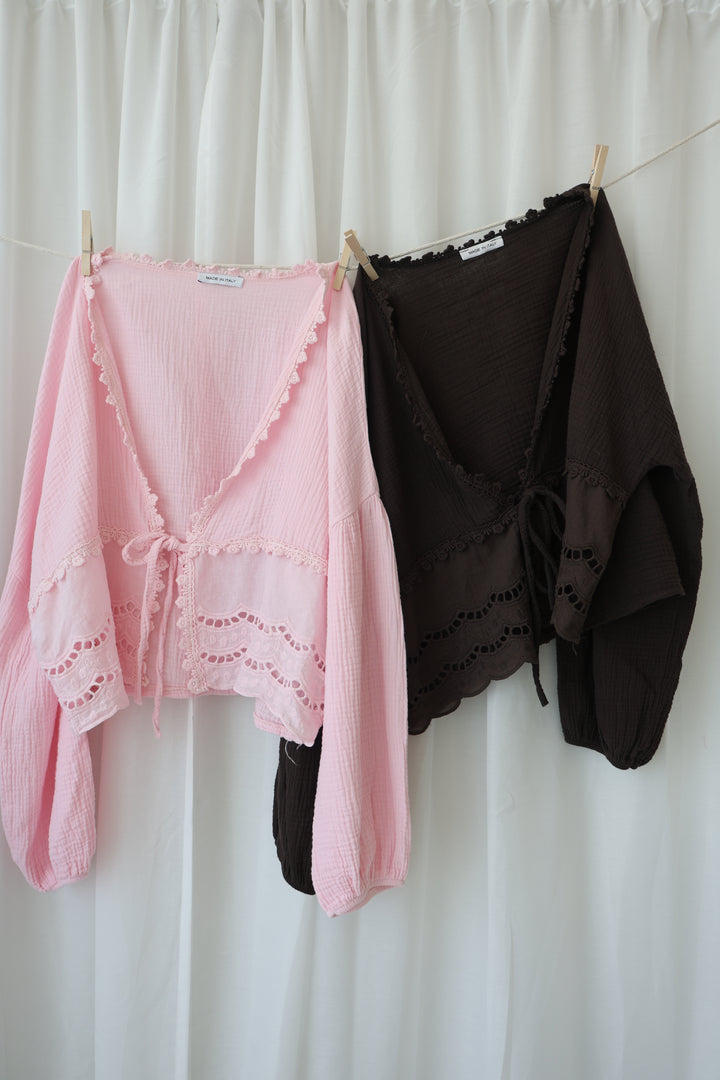 Musselinbluse Sweet Ruffles