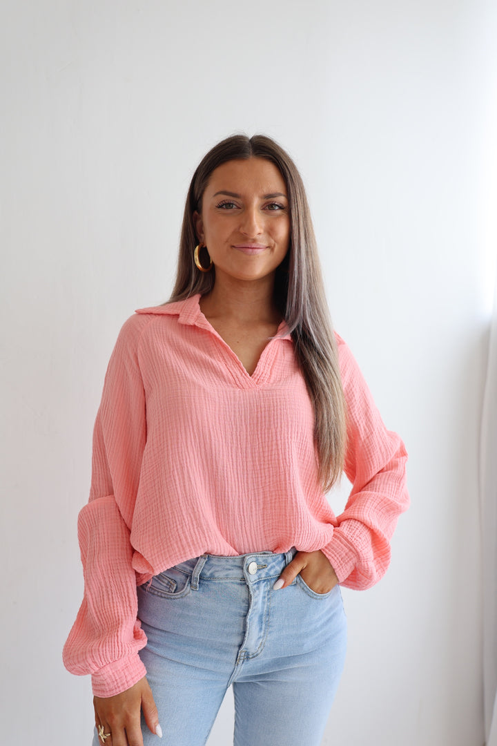 Schlupfbluse aus Musselin Chloe