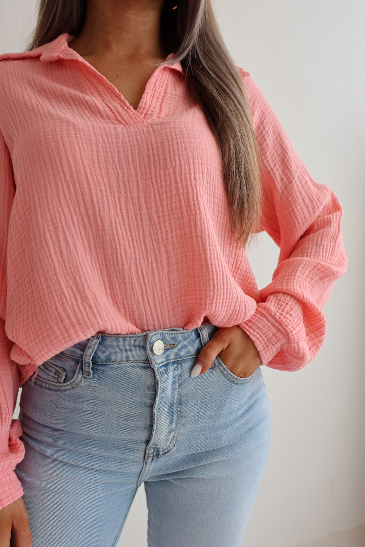 Schlupfbluse aus Musselin Chloe